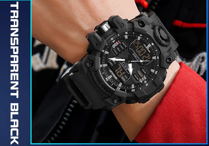 SANDA Luxury G Style Men's Electronic Watch Outdoor Sports LED Analog