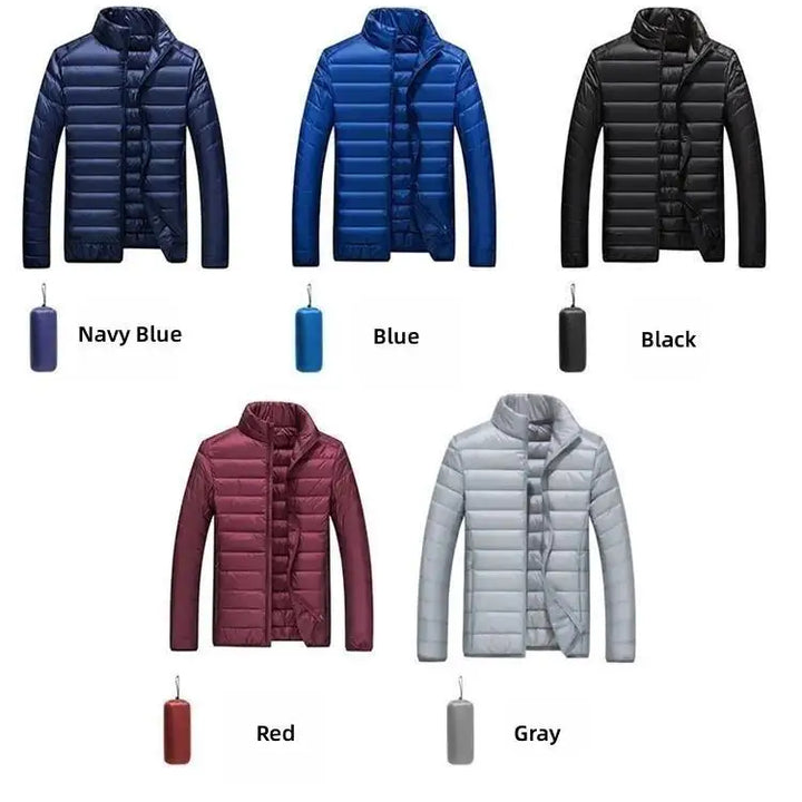 UETEEY Autumn Winter New Ultra Light White Duck Down Jacket Men Waterproof Casual