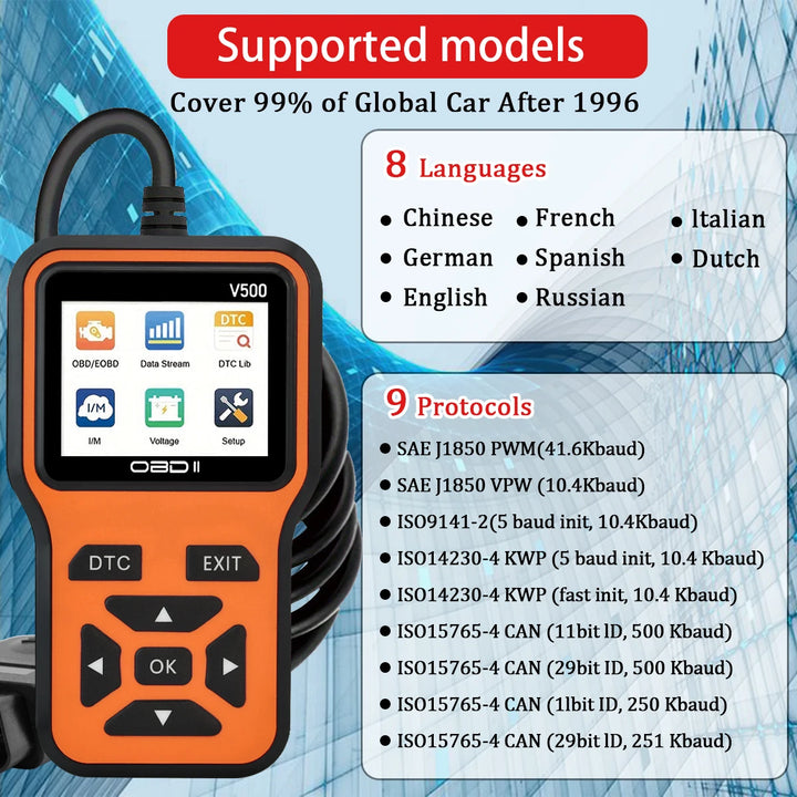 Car OBD2 Scanner Diagnostic Tool Code Reader