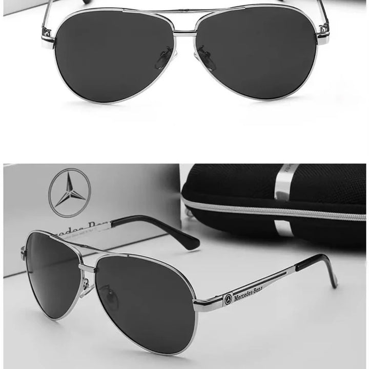 High luxury men driving polarized sunglasses luxury design anti glar goggles for Mercedes Benz B/C/E/S Class A Class C200L GLC