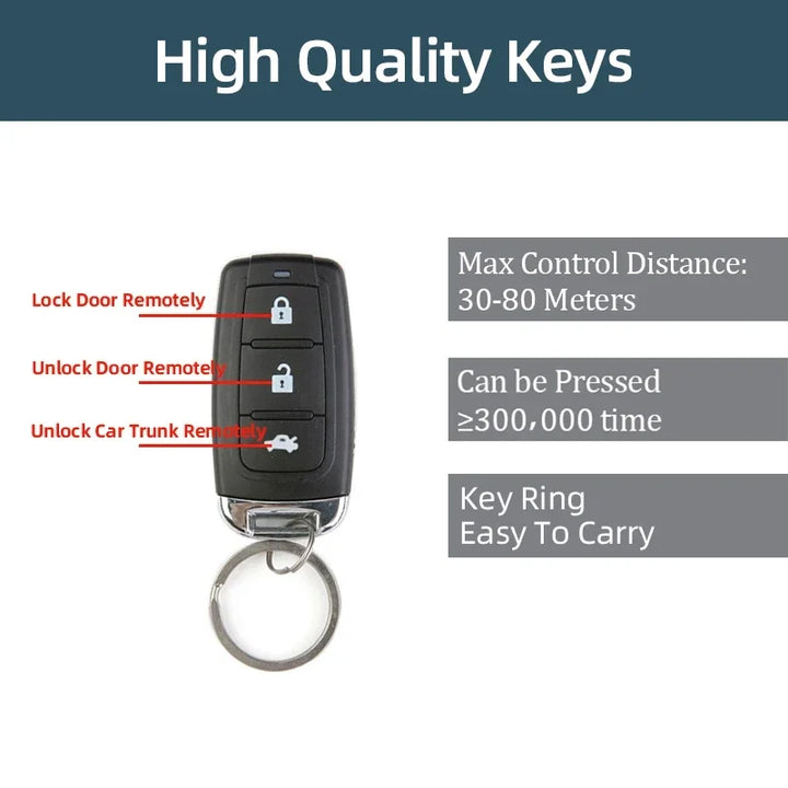 Universal Car Door Lock Trunk Release Keyless Entry System Central Locking Kit Remote