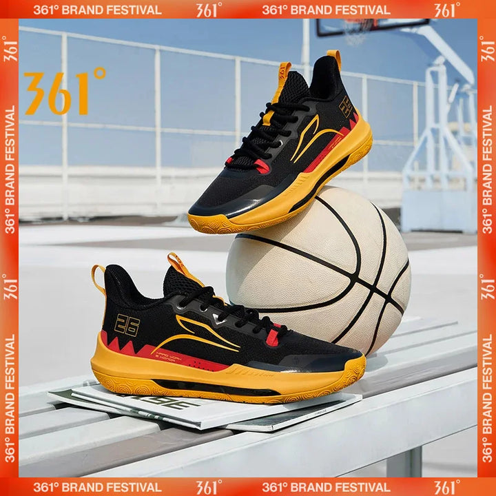 361 Degrees DVD Team Basketball Shoes Low-top Wear-resistant Non-slip