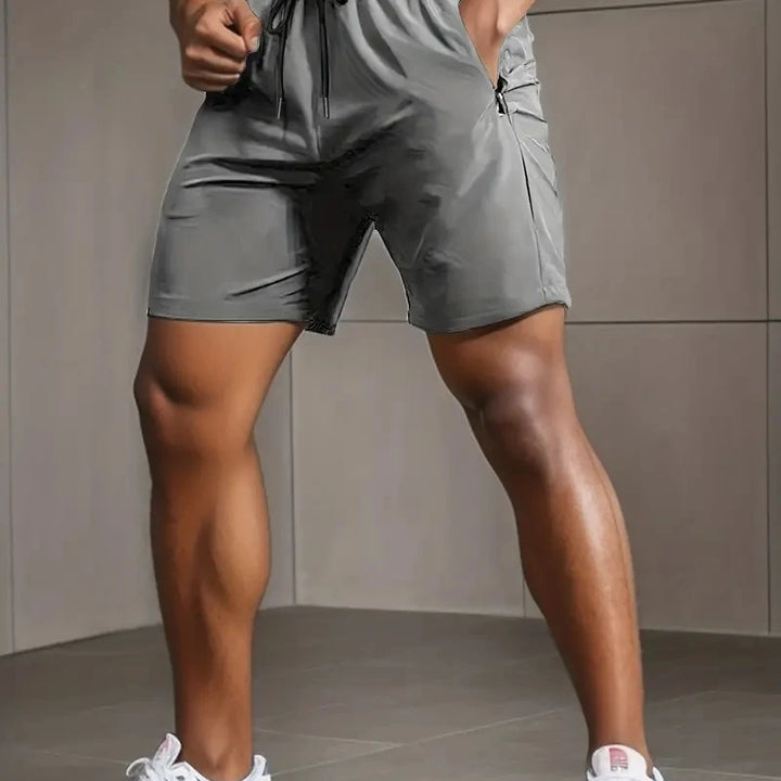 UETEEY Summer Shorts Men Gym Sport Running Squat Fitness Workout Man Short