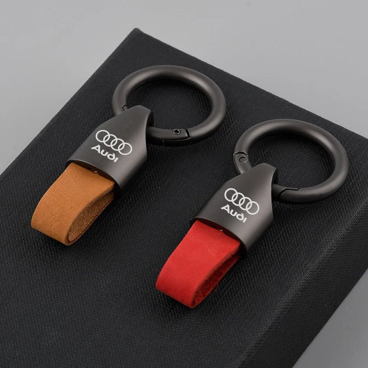 Luxury Men Women Leather/Metal Key Chain Fashion Keychain Key