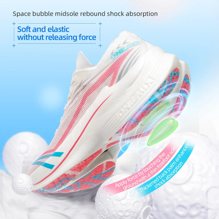 ONEMIX 2025 New Carbon Plate Marathon Running Shoe Pro Tests Stable Support For Shock-absorbing Ultralight Bounce Sneakers