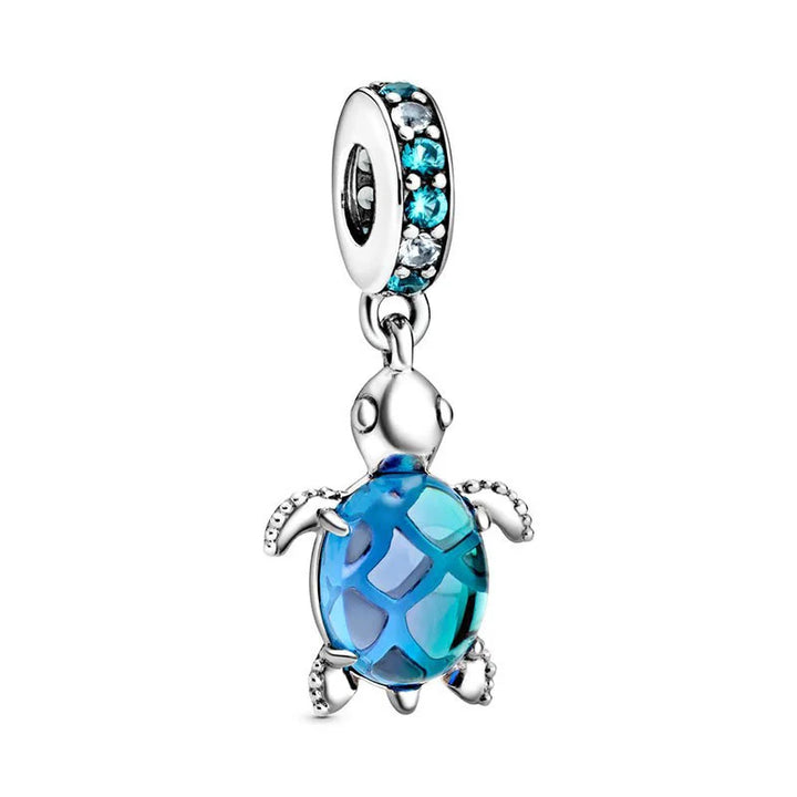 2025 New 925 Sterling Silver Bulb Small Turtle Charm Pendant Collection Fit Original Pandora Bracelet Women Jewelry Gift DIY