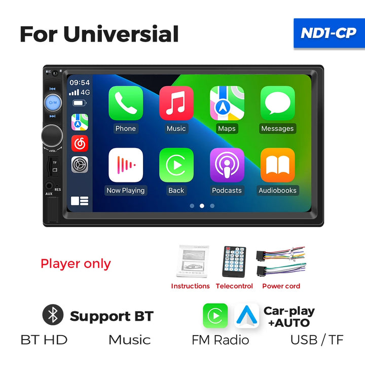 Navifly ND1 2 din Car Radio 7" HD Touch Screen Autoradio Multimedia Player Universal Car Stereo MP5 Player BT SWC TF FM Camera