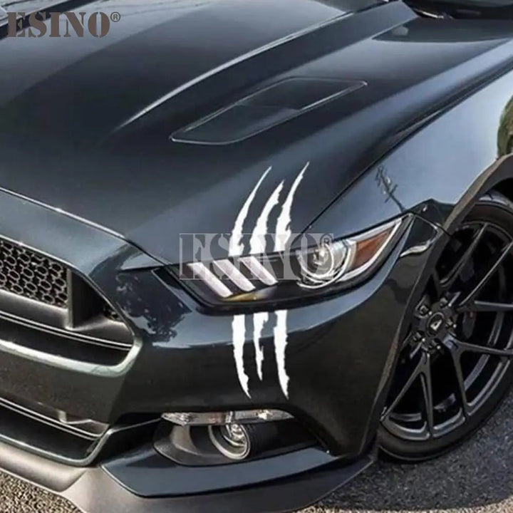 Car Styling Ghost Claw Scratch Stripe Marks Headlight Decal Vinyl Decal