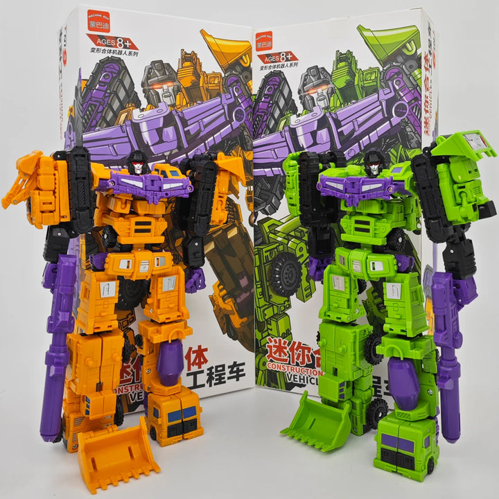 Transformation 6 in 1 Model MINI Devastator 21CM Action Figure Robot Plastic