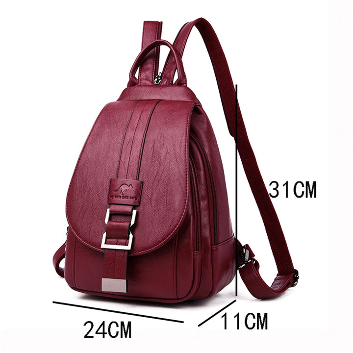 Genuine Brand Travel Backpack Women Soft Leather Shoulder Bags For Women