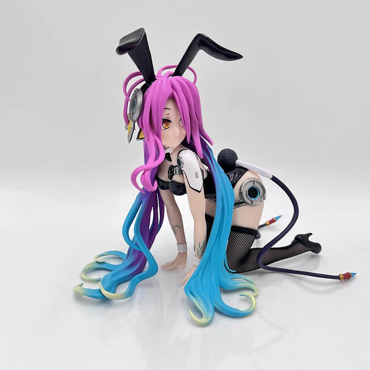 Game No Life Anime Girl Figure Shiro Cat Ear School Uniform