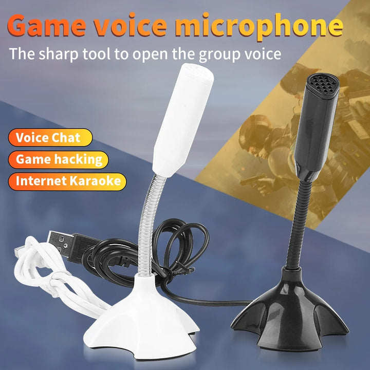 Adjustable USB Laptop Microphone Mini Studio Speech Microphone Stand