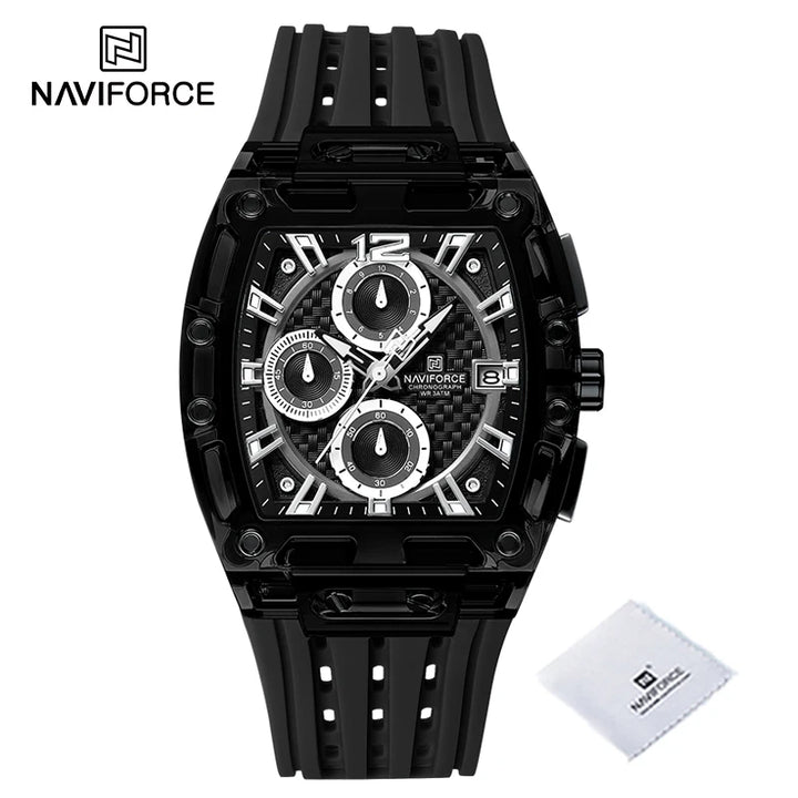 New NAVIFORCE Men's Quartz Multifunction Watches Fashion Sports Chronograph