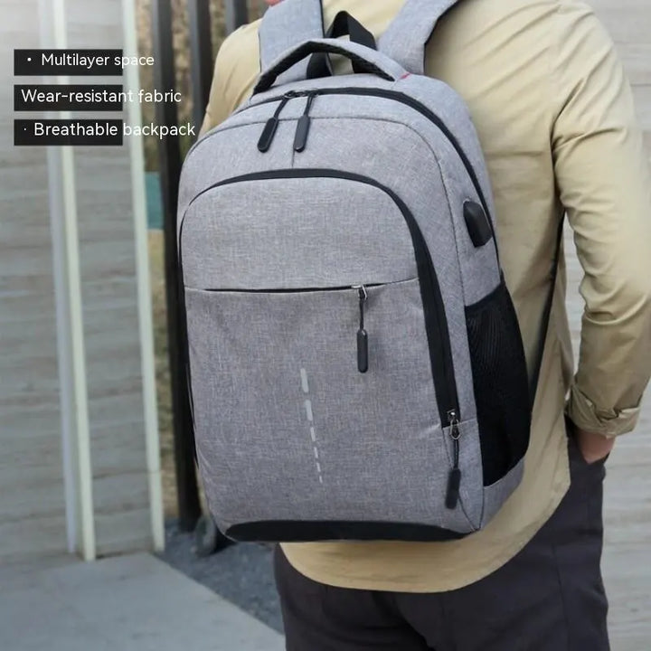 Mens BackPack LargeCapacity Simple Fashion Travel  Student ComputerBag