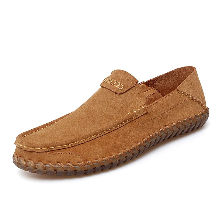 Suede Leather Men Loafers Super Soft Casual Shoes For Men Slip