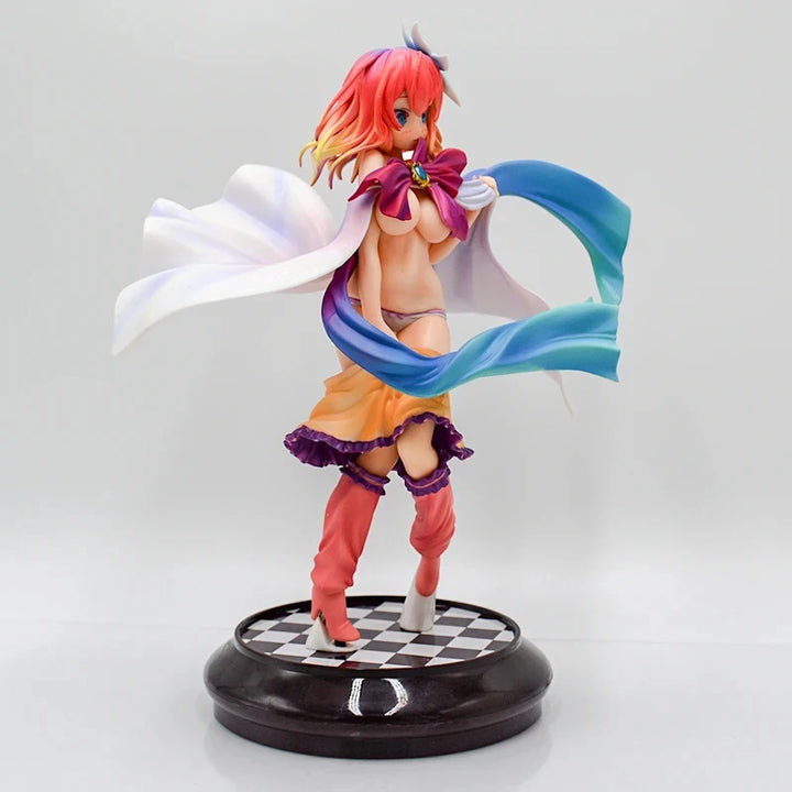 Game No Life Anime Girl Figure Shiro Cat Ear School Uniform