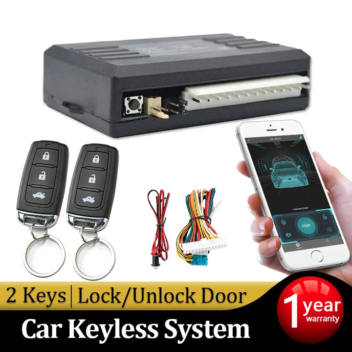 Universal Car Door Lock Trunk Release Keyless Entry System Central Locking Kit Remote