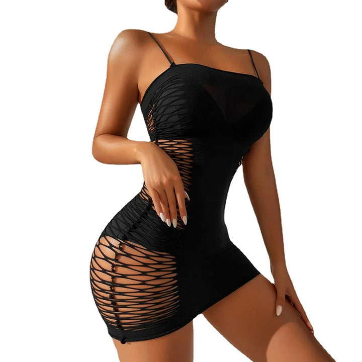 Sexy Sleeveless Bodycon Mini Dress Women Spaghetti Strap Party