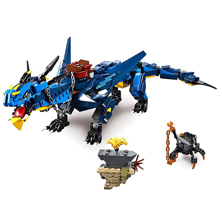 New Movie Jay's Blue Mecha Dragon Of Thunder And Storm Blue Building