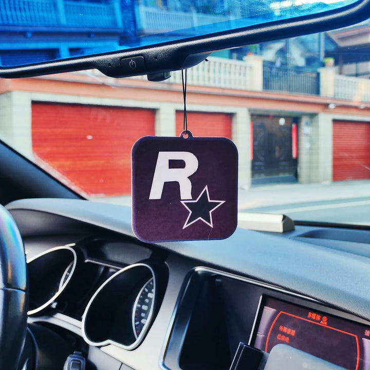 Car Fragrance R Star Pendant Air Freshener Car Rear View Hanging