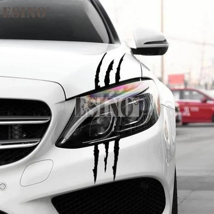 Car Styling Ghost Claw Scratch Stripe Marks Headlight Decal Vinyl Decal