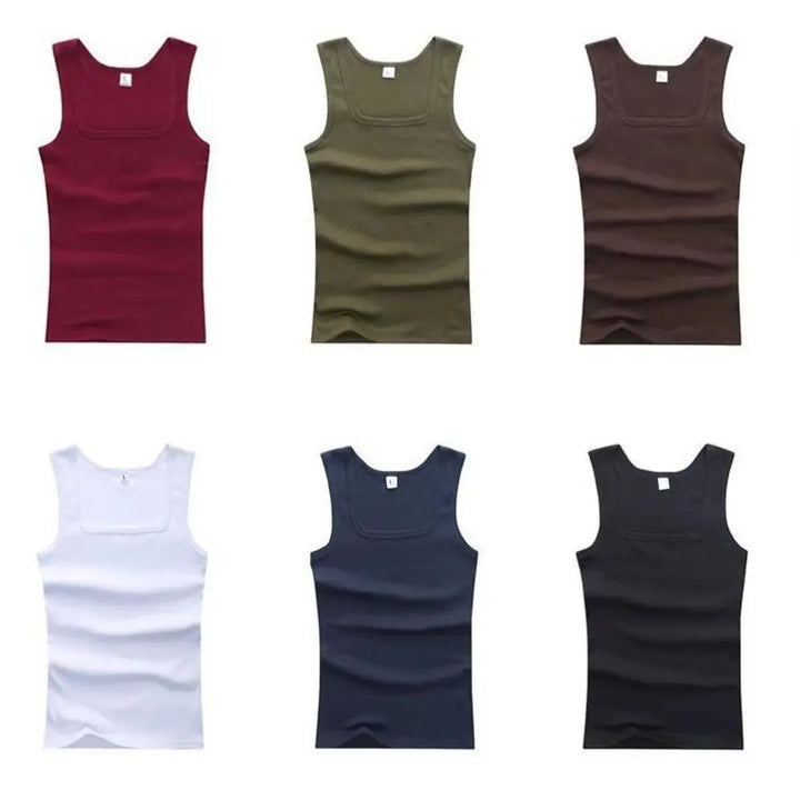 Hot Sale Summer Male clothes Women Basic Elastic tank top Pure Cotton