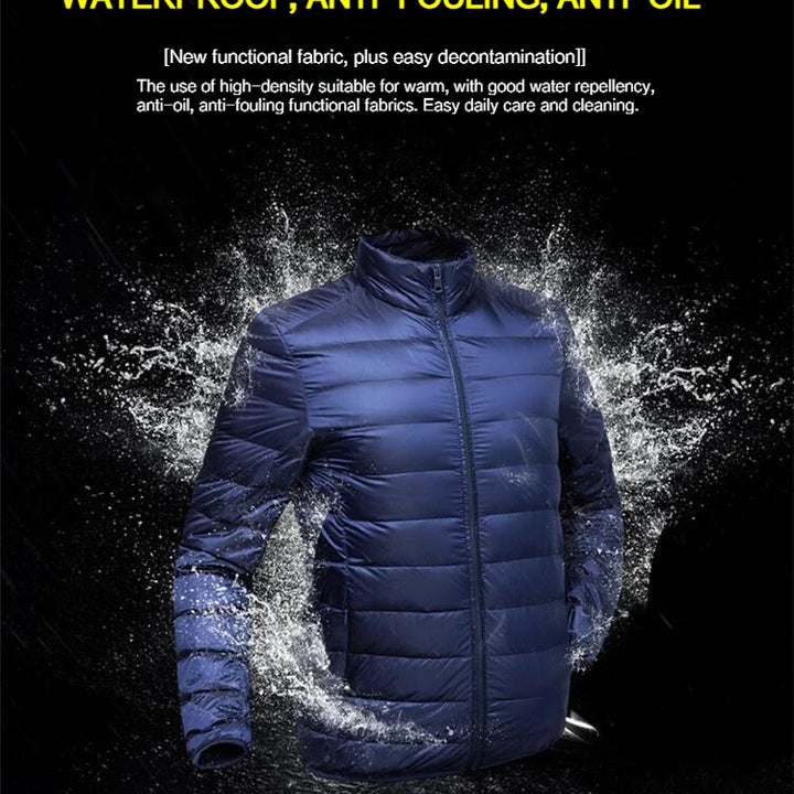 UETEEY Autumn Winter New Ultra Light White Duck Down Jacket Men Waterproof Casual