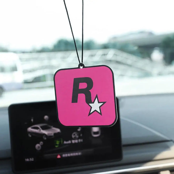 Car Fragrance R Star Pendant Air Freshener Car Rear View Hanging