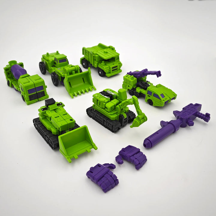 Transformation 6 in 1 Model MINI Devastator 21CM Action Figure Robot Plastic