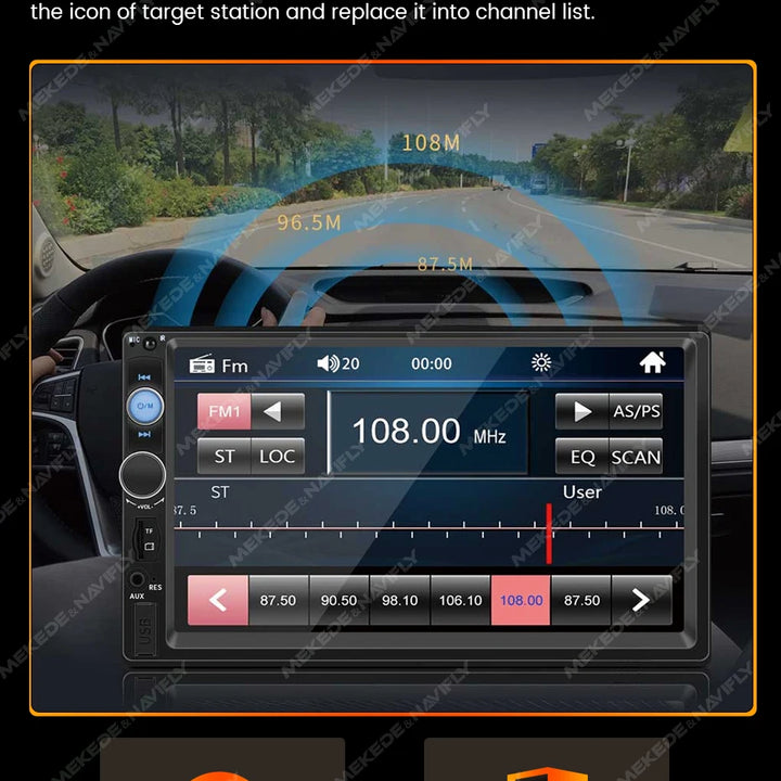 Navifly ND1 2 din Car Radio 7" HD Touch Screen Autoradio Multimedia Player Universal Car Stereo MP5 Player BT SWC TF FM Camera