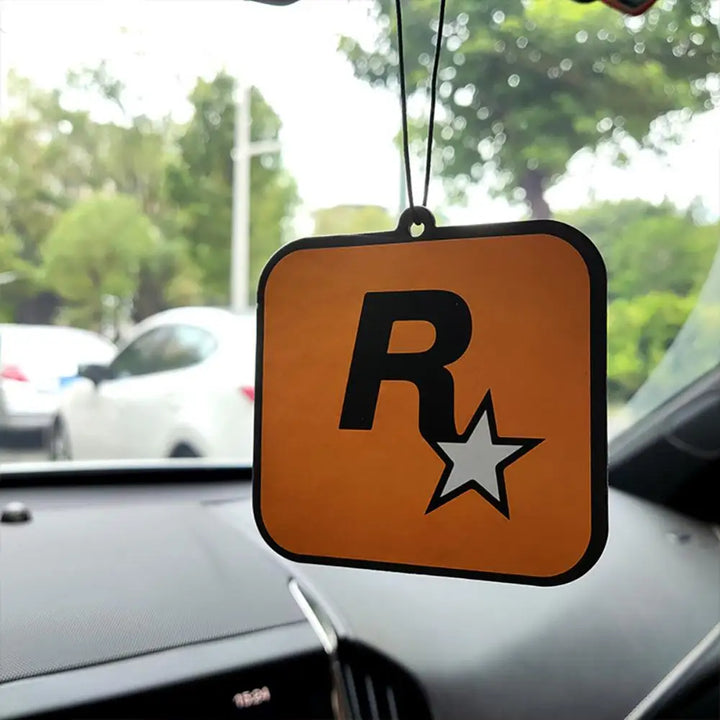 Car Fragrance R Star Pendant Air Freshener Car Rear View Hanging