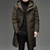 Winter Large Collar Men's Parka Down Jacket 2025 Men's Mid Length