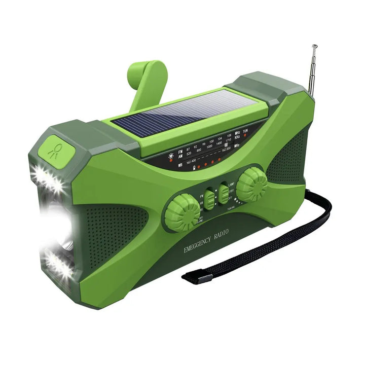 Hot Emergency Radio 10000mAh Weather Solar Hand Crank Radio AM/FM LED Flashlight