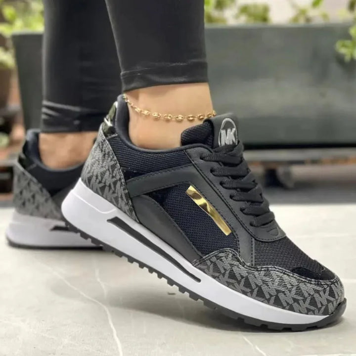 2025 New Style Women Wedges Sneakers Lace - Up Breathable Sports Shoes Casual