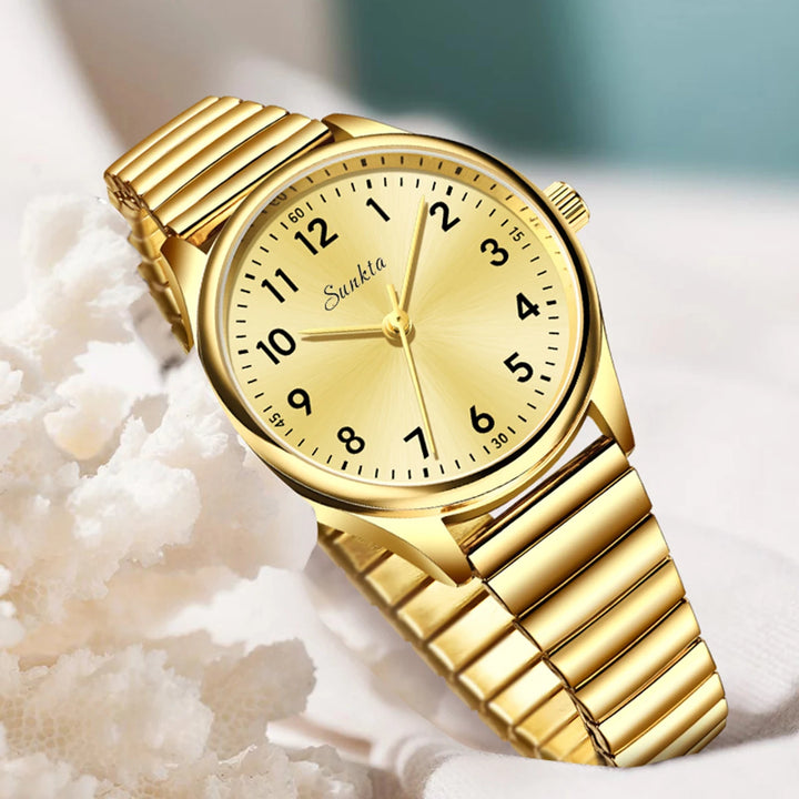 LIGE Luxury Quartz Watch for Women Elegant Stainless Steel Women's