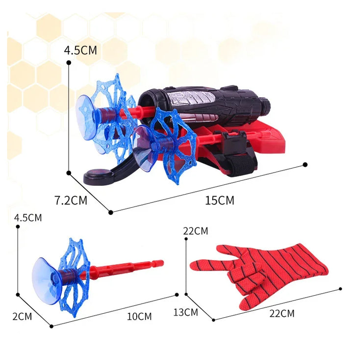 Cartoon Superhero Spider Silk Launcher Toys Funny Pests Eliminator