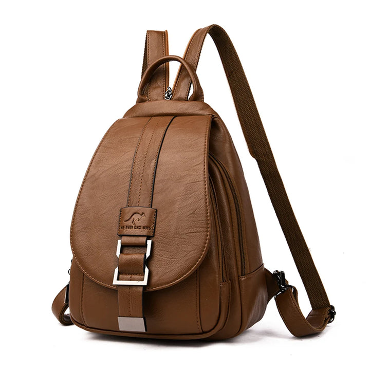 Genuine Brand Travel Backpack Women Soft Leather Shoulder Bags For Women