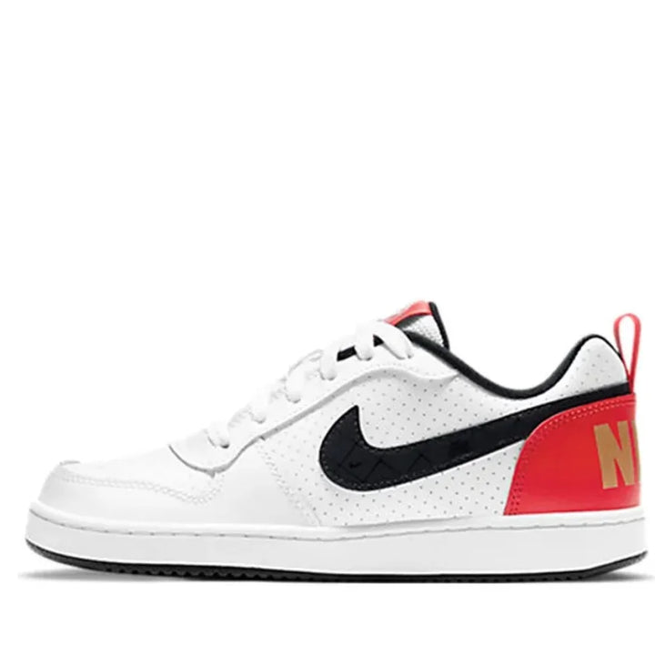 Nike Court Borough Low Low-Top Kidsren's Sneakers Black and White