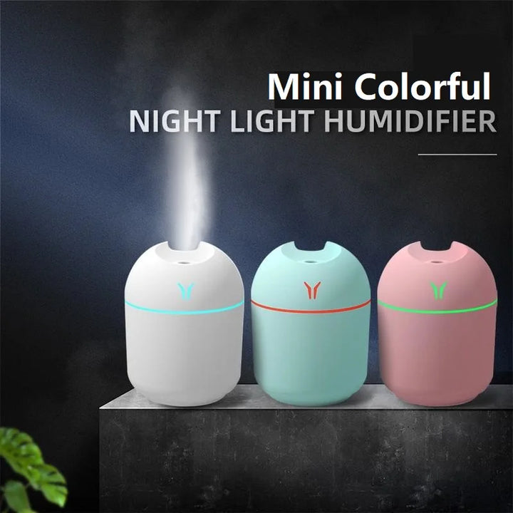 250ML USB Mini Air Humidifier Aroma Essential Oil Diffuser For Home Car Ultrasonic