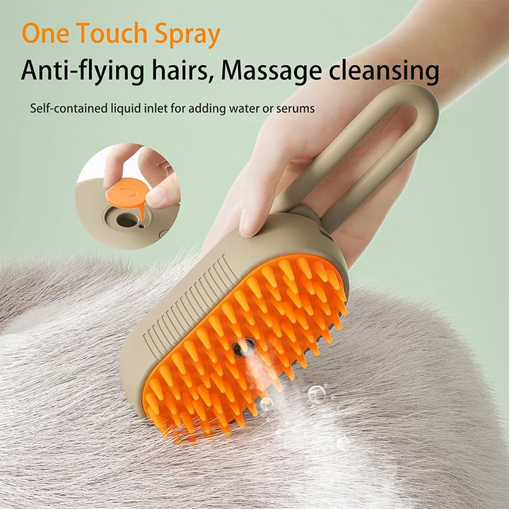 3-in-1 Electric Dog and Cat Hair Brush fo straightening and Comforting Pet Hair.