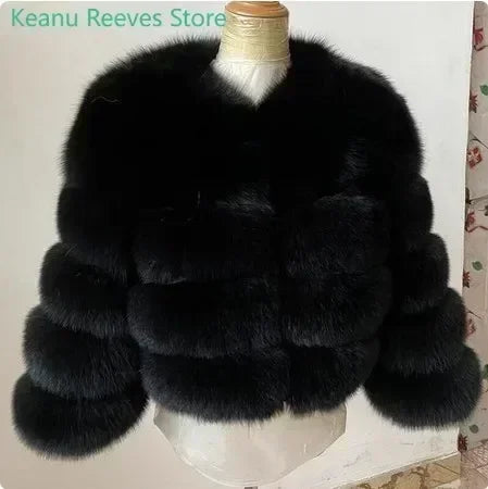 Long Sleeve Faux Fur Coat 2025 Winter Women Fashion Thick Warm Fuzzy