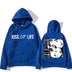 Kiss of Life Midas Touch Double-sided Printing Hooded Hip Hop Fleece Sweatshirt