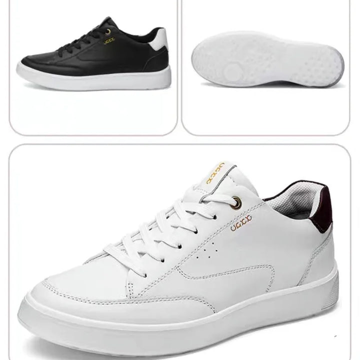 High Quality Men Sports Shoes Genuine Leather Platform Casual Shoes