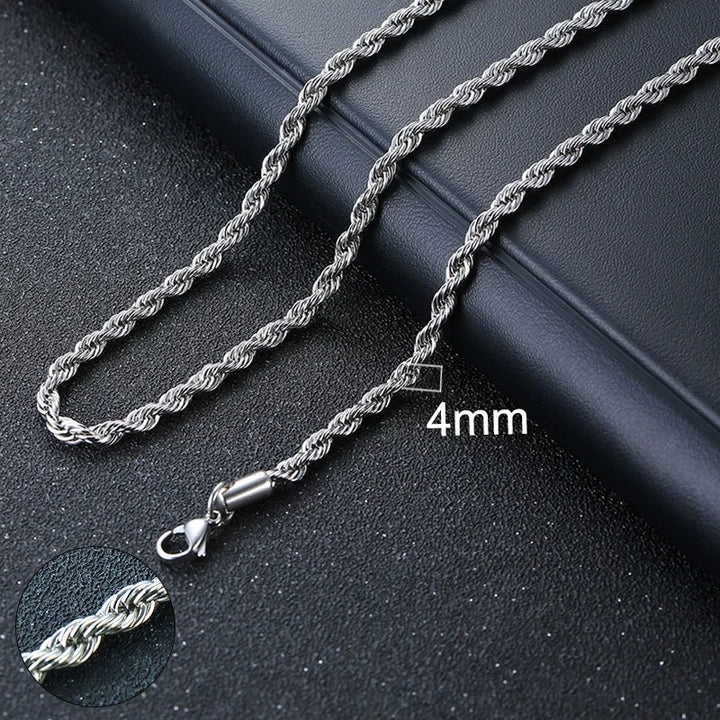 Vnox 3D Vertical Bar Necklaces for Men, Layering Stainless Steel Geometric