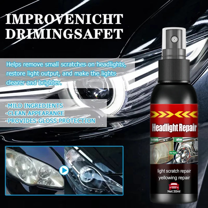 Headlight Repair Spray for Car Refurbishment Anti-Oxidation Coating Car Lamp Polishing