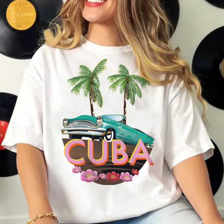 Cuba tshirt women streetwear summer t shirt female streetwear clothing