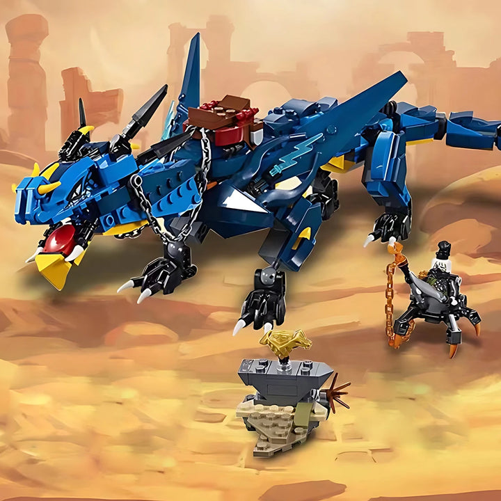 New Movie Jay's Blue Mecha Dragon Of Thunder And Storm Blue Building