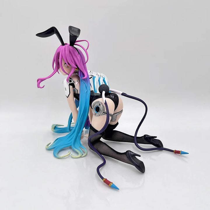 Game No Life Anime Girl Figure Shiro Cat Ear School Uniform